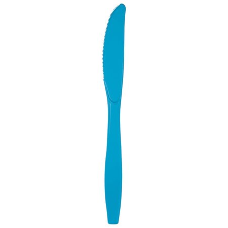 TOUCH OF COLOR Turquoise Blue Plastic Knives, 7.5", 288PK 019931